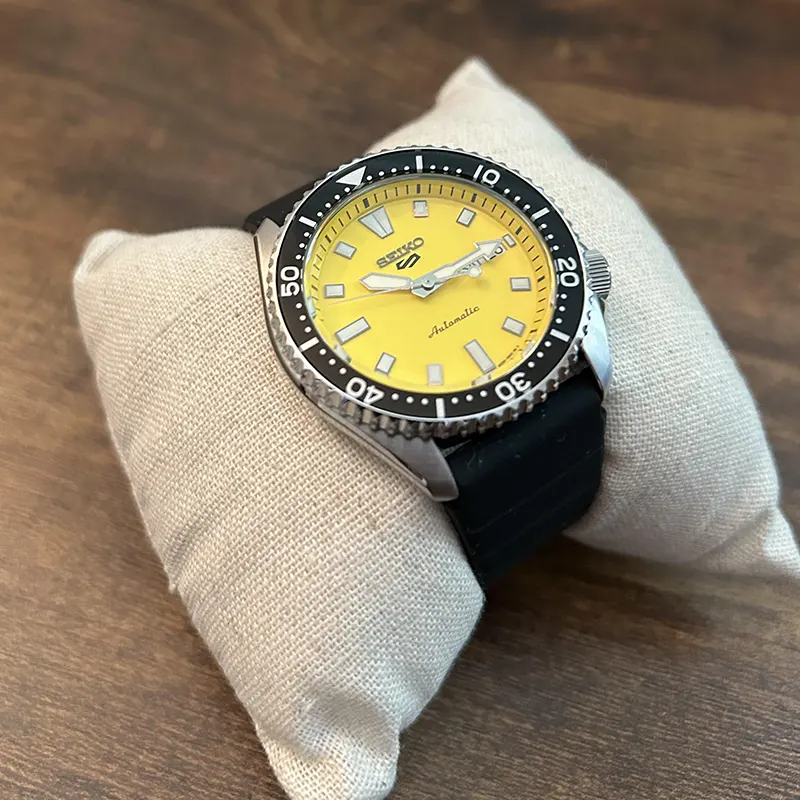 Seiko 5 Sports SKX Yellow Dial Automatic Men’s Watch- SRPL87